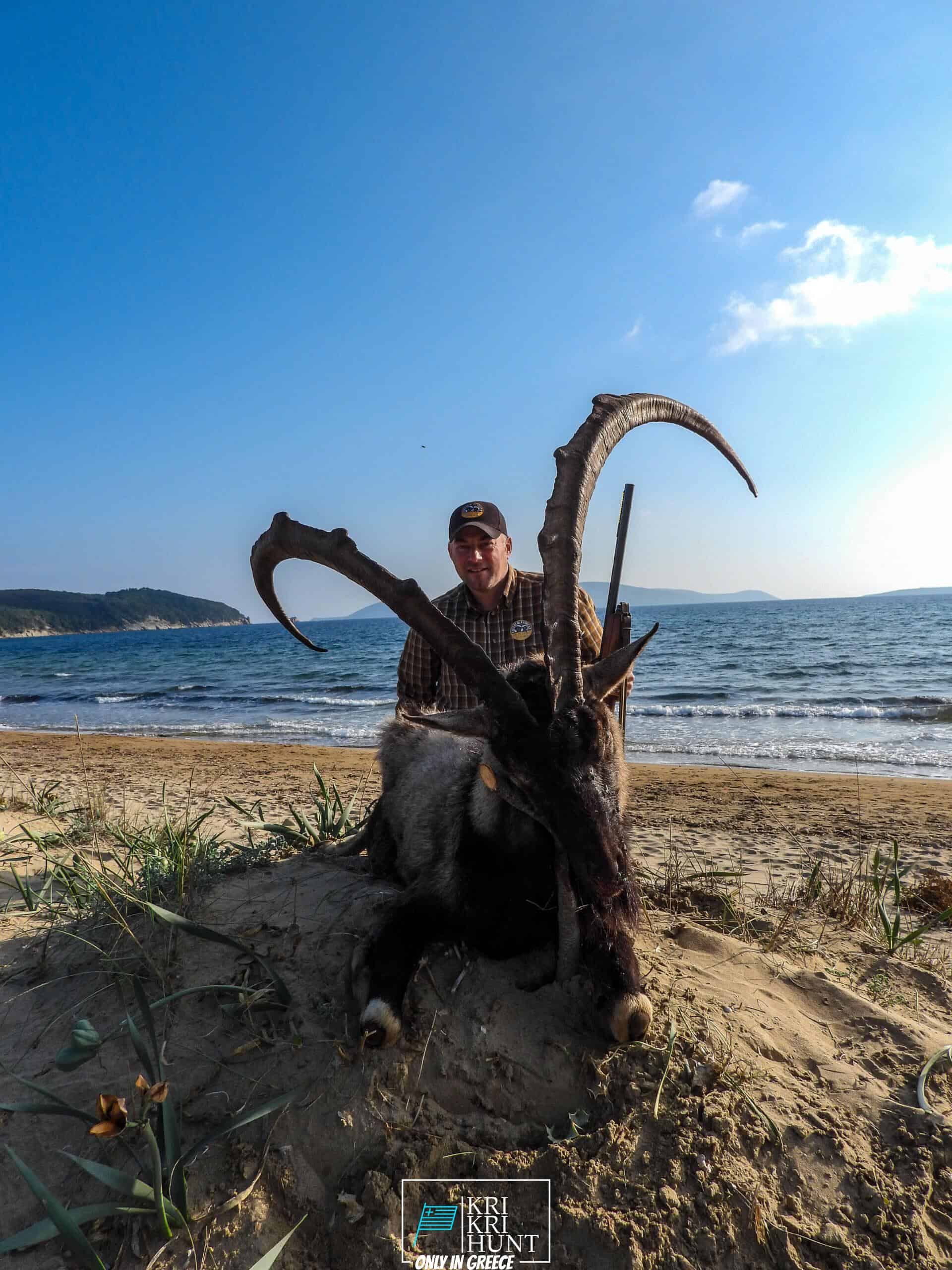 hunting kri kri ibex in greece