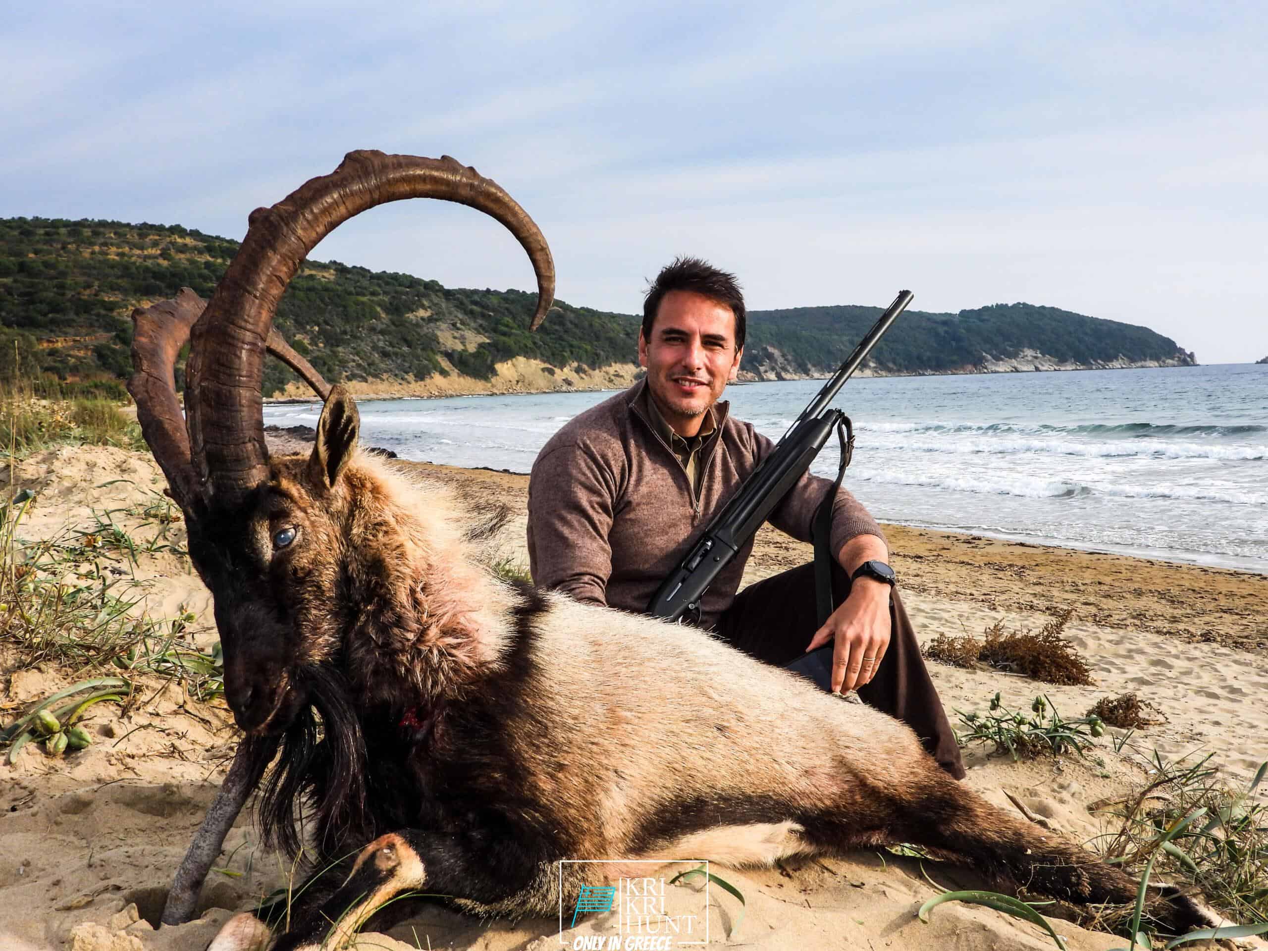 hunting kri kri ibex in greece